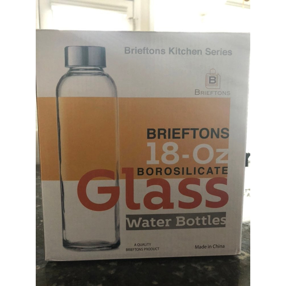 Brieftons Borsilicate Glass Water‎ Bottle
